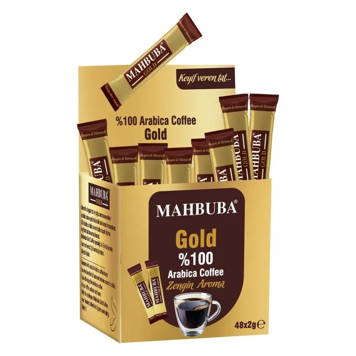 Çözünebilir %100 Arabica Hazır Gold Kahve Tam Kıvamında 48x2gr