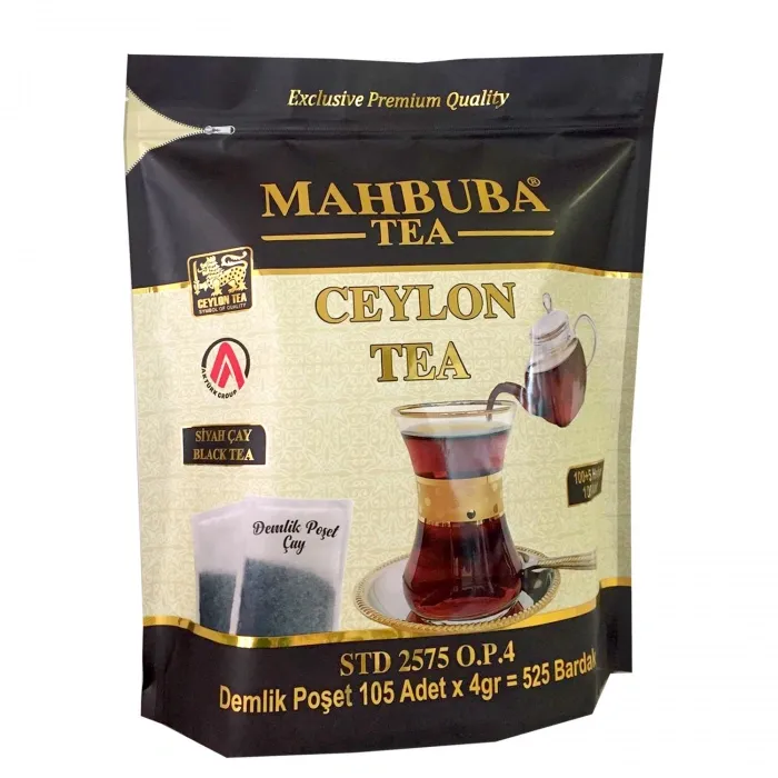 İthal Seylan Sri Lanka Ceylon Kaçak Demlik Poşet Siyah Yaprak Çay 105x4gr