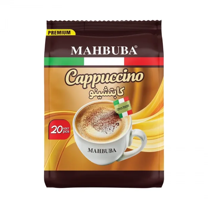 Çikolata Soslu Bol Köpüklü Granule Cappuccino Hazır Kahve 20x25gr