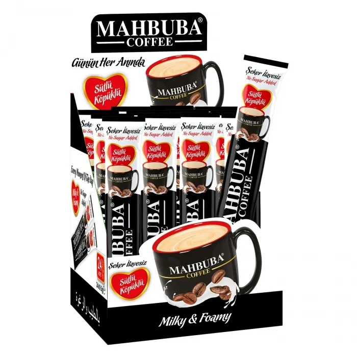 2si1 Arada Şekersiz Sütlü Köpüklü Hazır Kahve 24x9,5gr