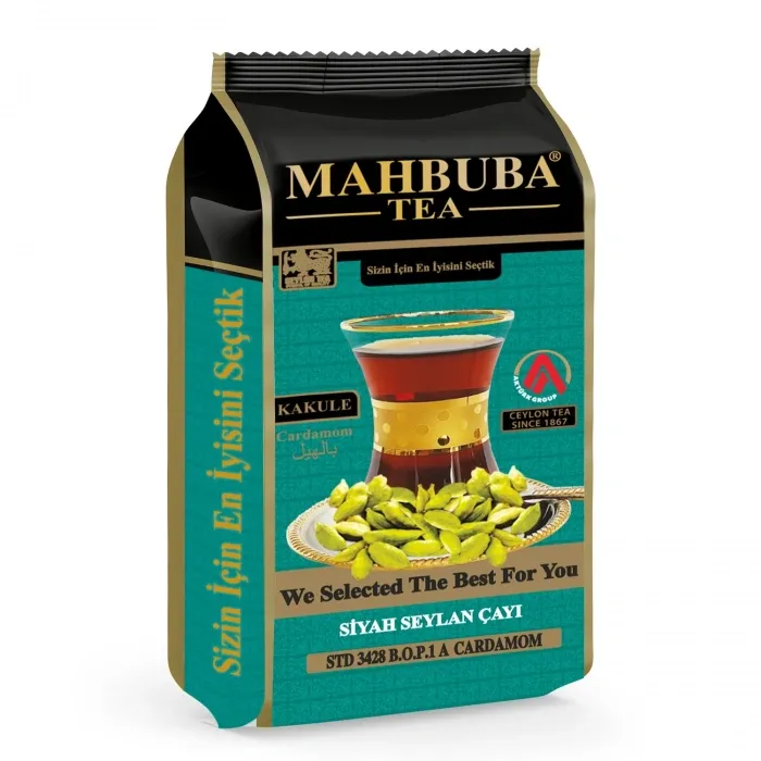Kakule Cardamom Aromalı İthal Seylan Sri Lanka Ceylon Kaçak Siyah Yaprak Çay 200gr