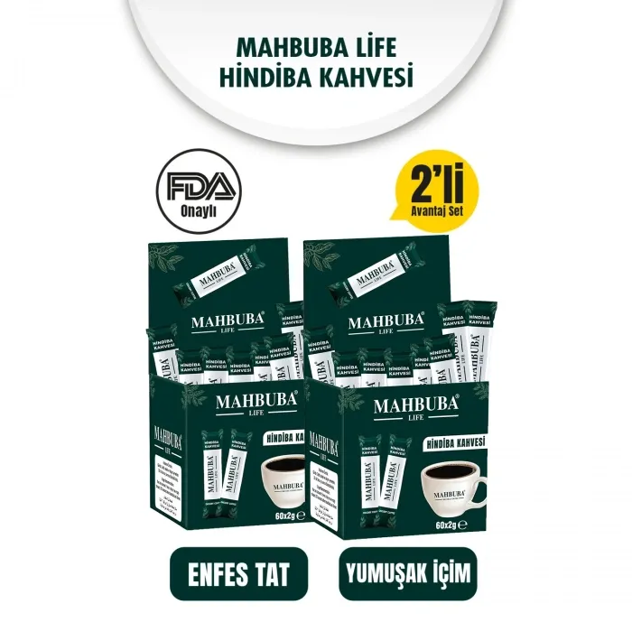 Hindiba Kahvesi 120x2gr (2 Aylık 120 Kullanım) - Yüksek Lif