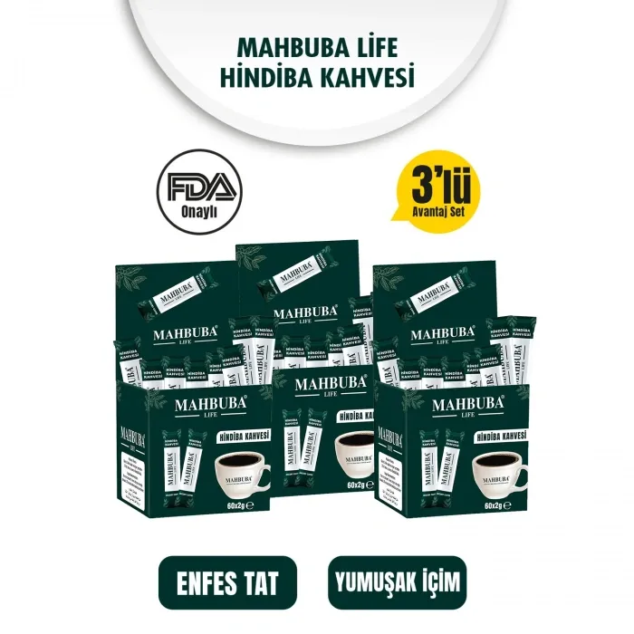 Hindiba Kahvesi 180x2gr (3 Aylık 180 Kullanım) - Yüksek Lif