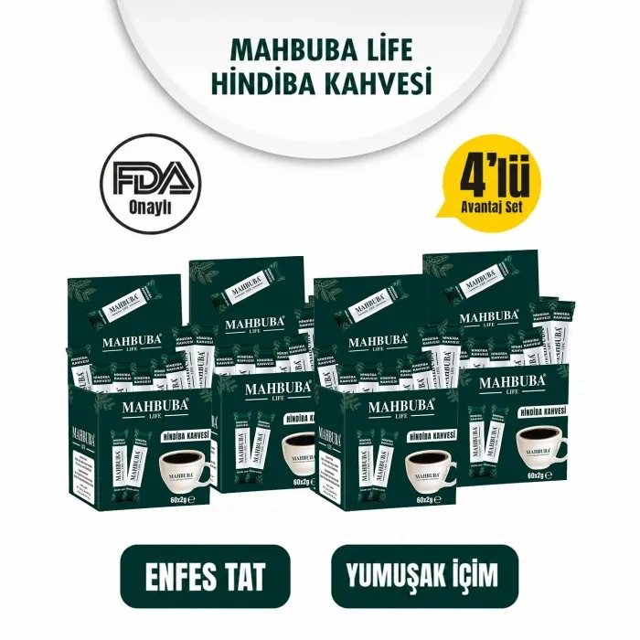 Hindiba Kahvesi 240x2gr (4 Aylık 240 Kullanım) - Yüksek Lif