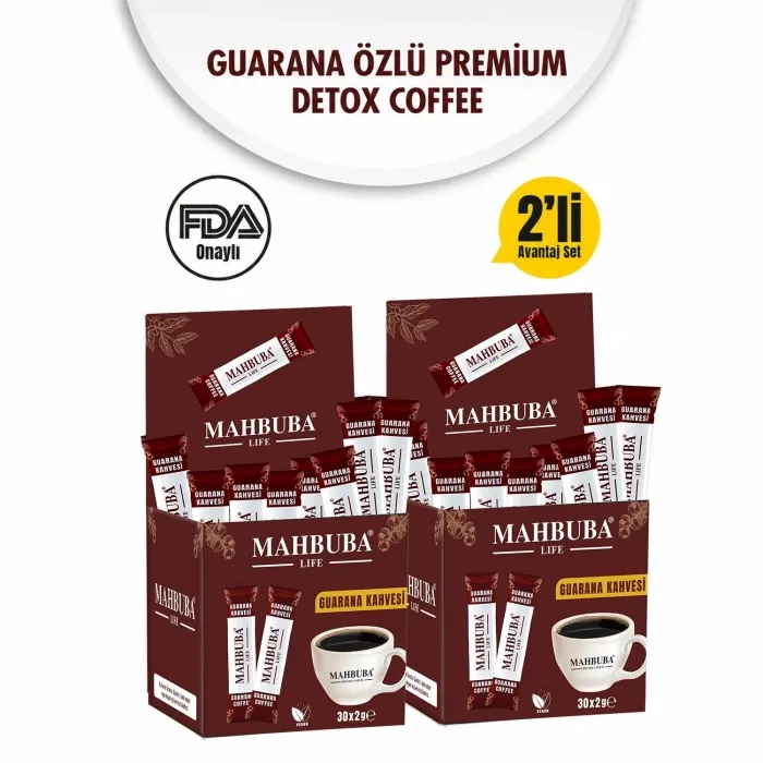 Guarana Özlü Premium Kahve Gün Boyu Enerji 60x2gr (2 Aylık 60 Kullanım)