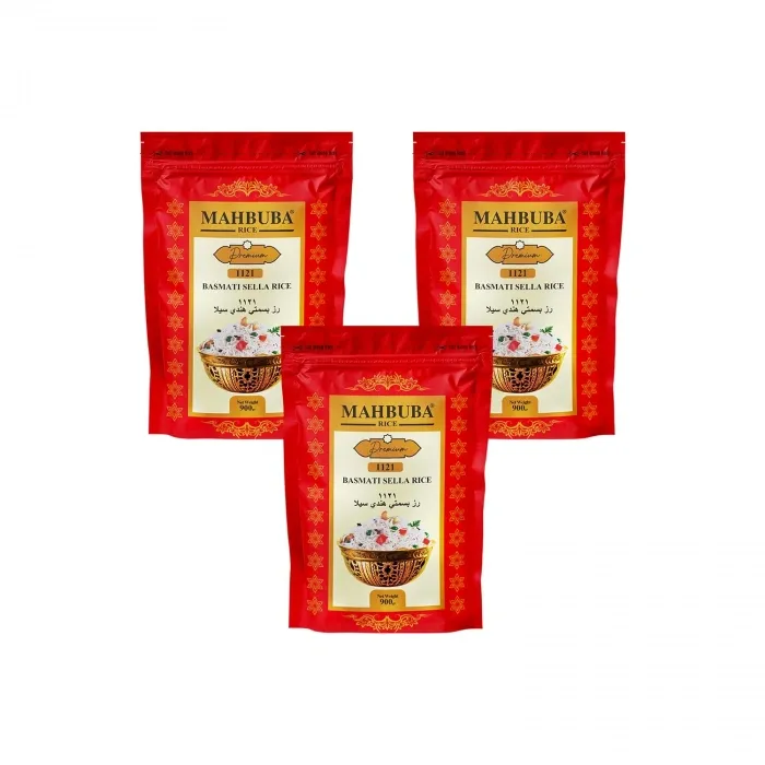 1121 Premium Basmati Pirinç 3x900gr Glutensiz (PESTİSİT VE AFLATOKSİN ANALİZLİ)