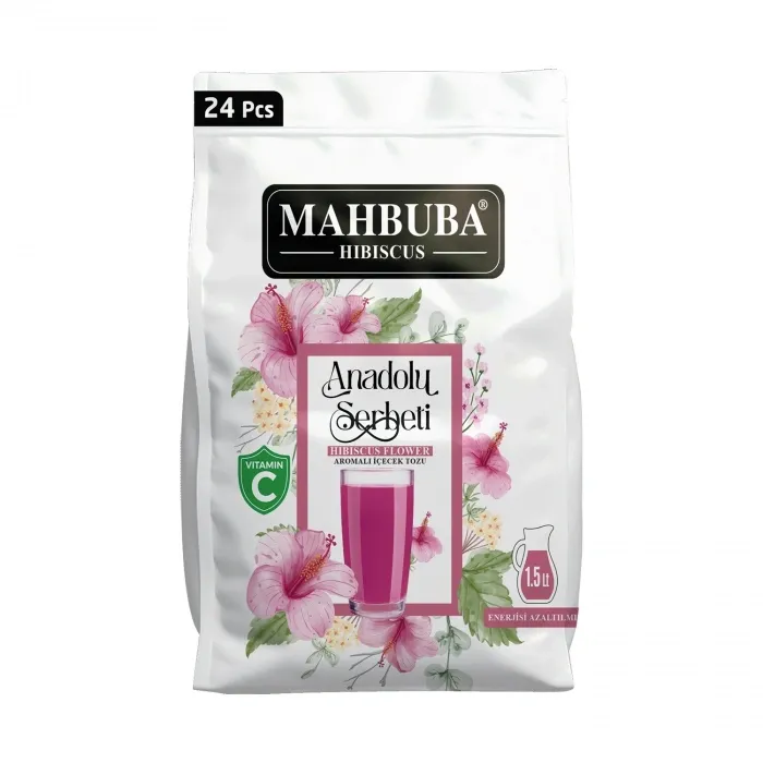 Anadolu Şerbeti Hibiscus Karanfil Reyhan Aromalı Soğuk Toz İçecek 24x11.2gr