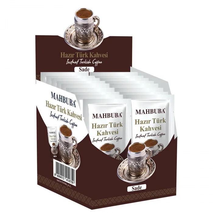 Sade (Şekersiz) Hazır Türk Kahvesi 12x6gr