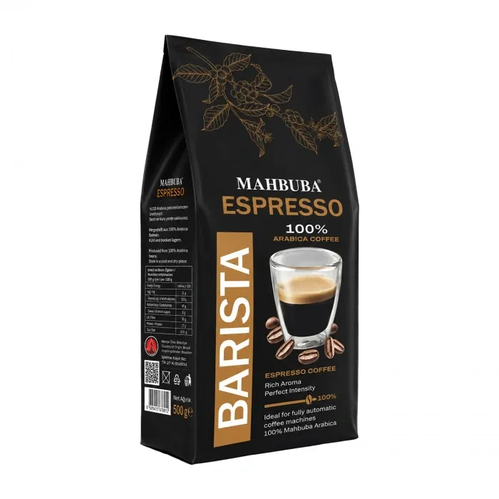 %100 Arabica Barista Espresso Çekirdek Kahve 500gr