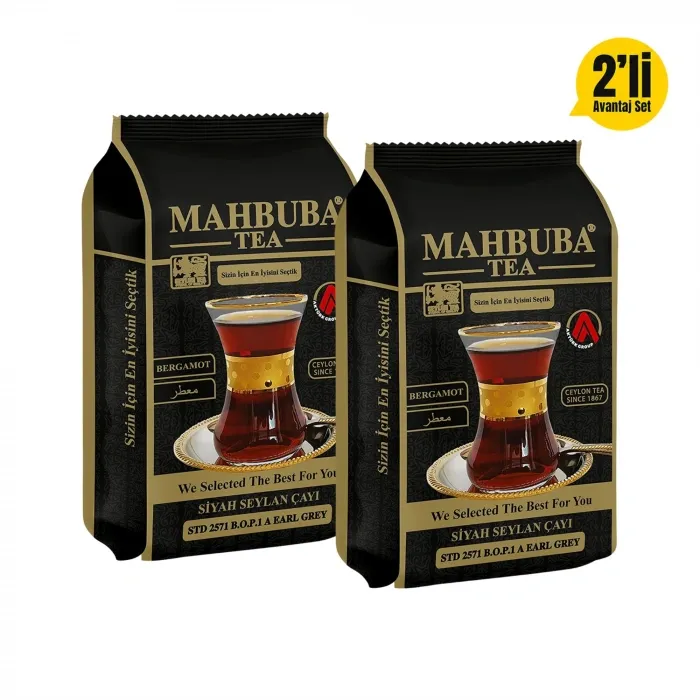 2x200gr Earl Grey Bergamot Aromalı İthal Seylan Sri Lanka Ceylon Kaçak Siyah Yaprak Çay