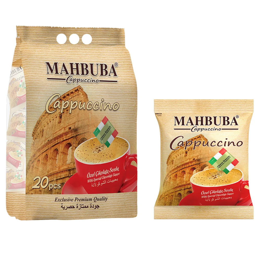 Coffee Çikolata Soslu Bol Köpüklü Granule Cappuccino Hazır Kahve 20x25gr