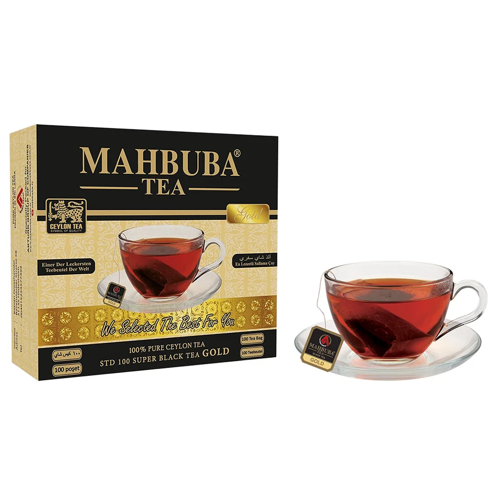 Tea STD 100 İthal Seylan Sri Lanka Ceylon Sallama Süzen Bardak Poşet Siyah Yaprak Çayı 100x2gr