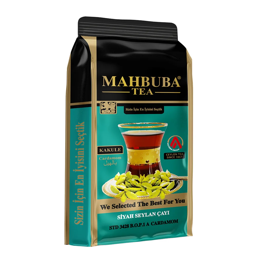 Tea STD 2571 Kakule Cardamom Aromalı İthal Seylan Sri Lanka Ceylon Siyah Yaprak Çayı 200gr