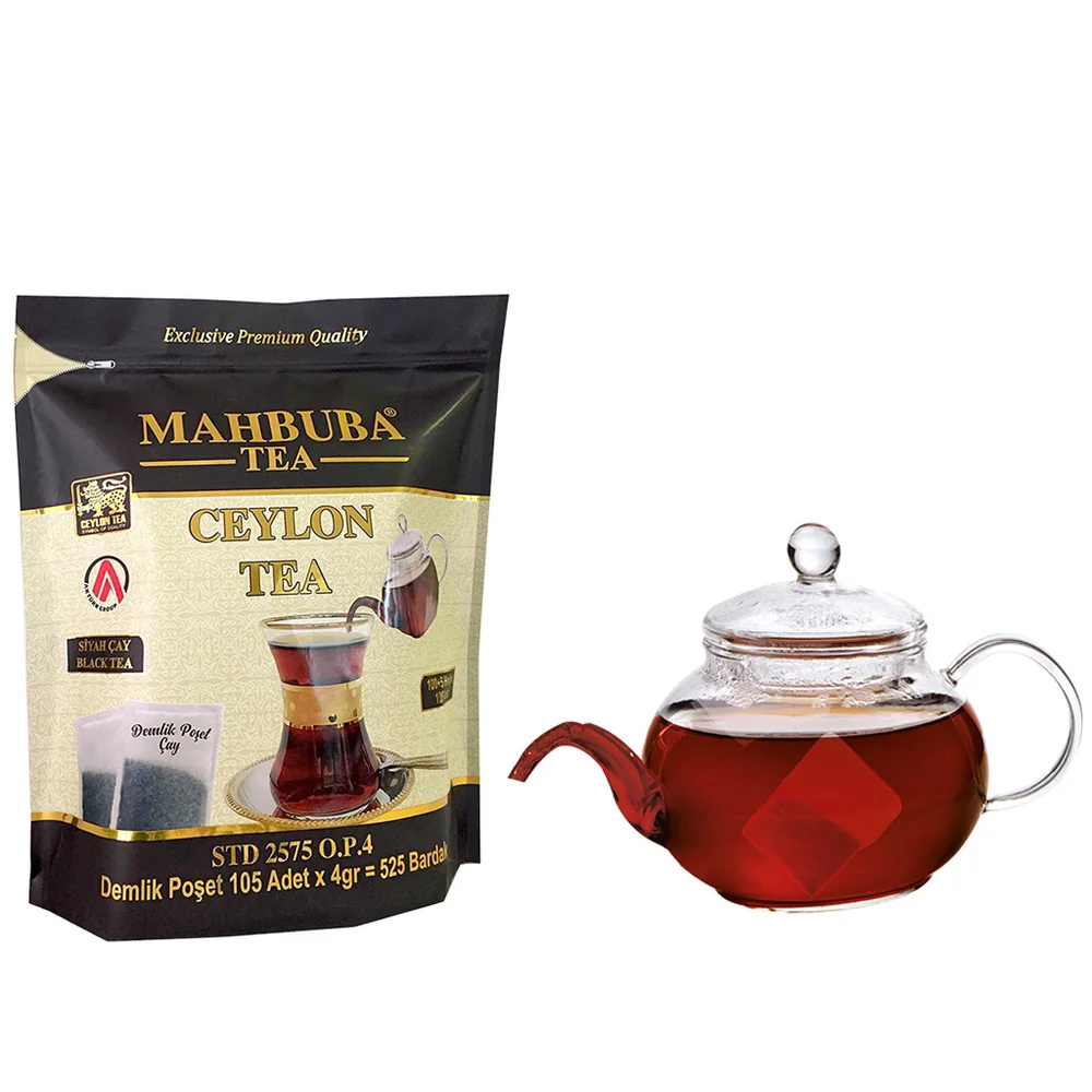 Tea STD 2575 İthal Seylan Sri Lanka Ceylon Demlik Poşet Siyah Yaprak Çayı 105x4gr