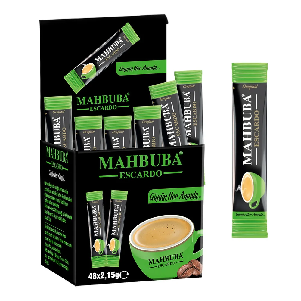 Coffee Escardo Kakule Cardamom Aromalı Kolombiya Kahvesi 48x2,15gr