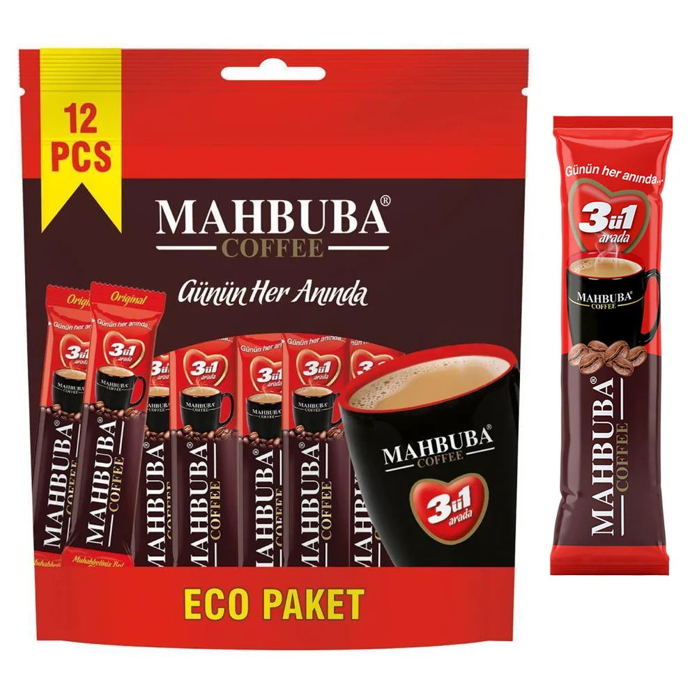 Coffee 3ü1 Arada Hazır Kahve 12x18gr Eco Paket