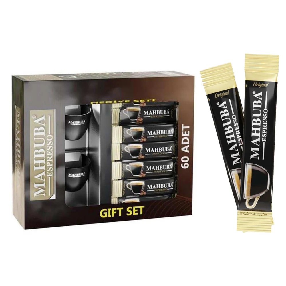 Coffee Hazır Öğütülmüş %100 Arabica Espresso Bi Kahve ile Canlan 60x2gr +2 Fincan Hediyeli