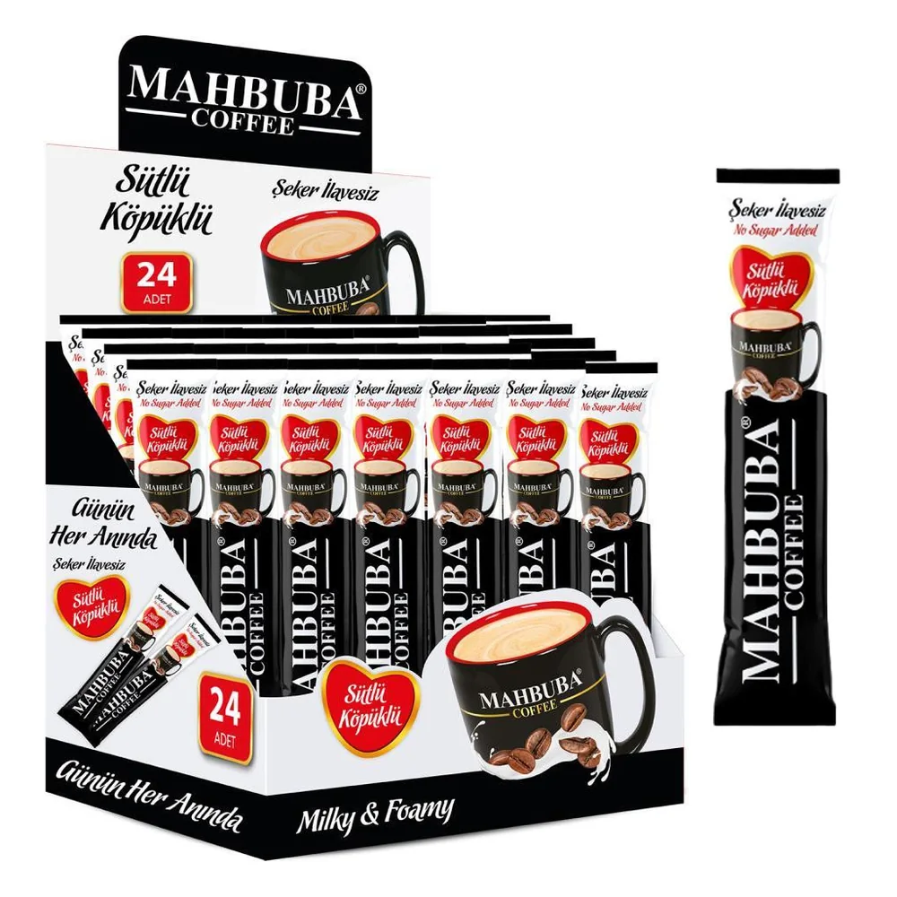 Coffee 2si1 Arada Şekersiz Sütlü Köpüklü Hazır Kahve 24x9,5gr