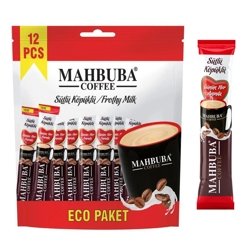 Coffee 3ü1 Arada Sütlü Köpüklü Hazır Kahve 12x18gr Eco Paket