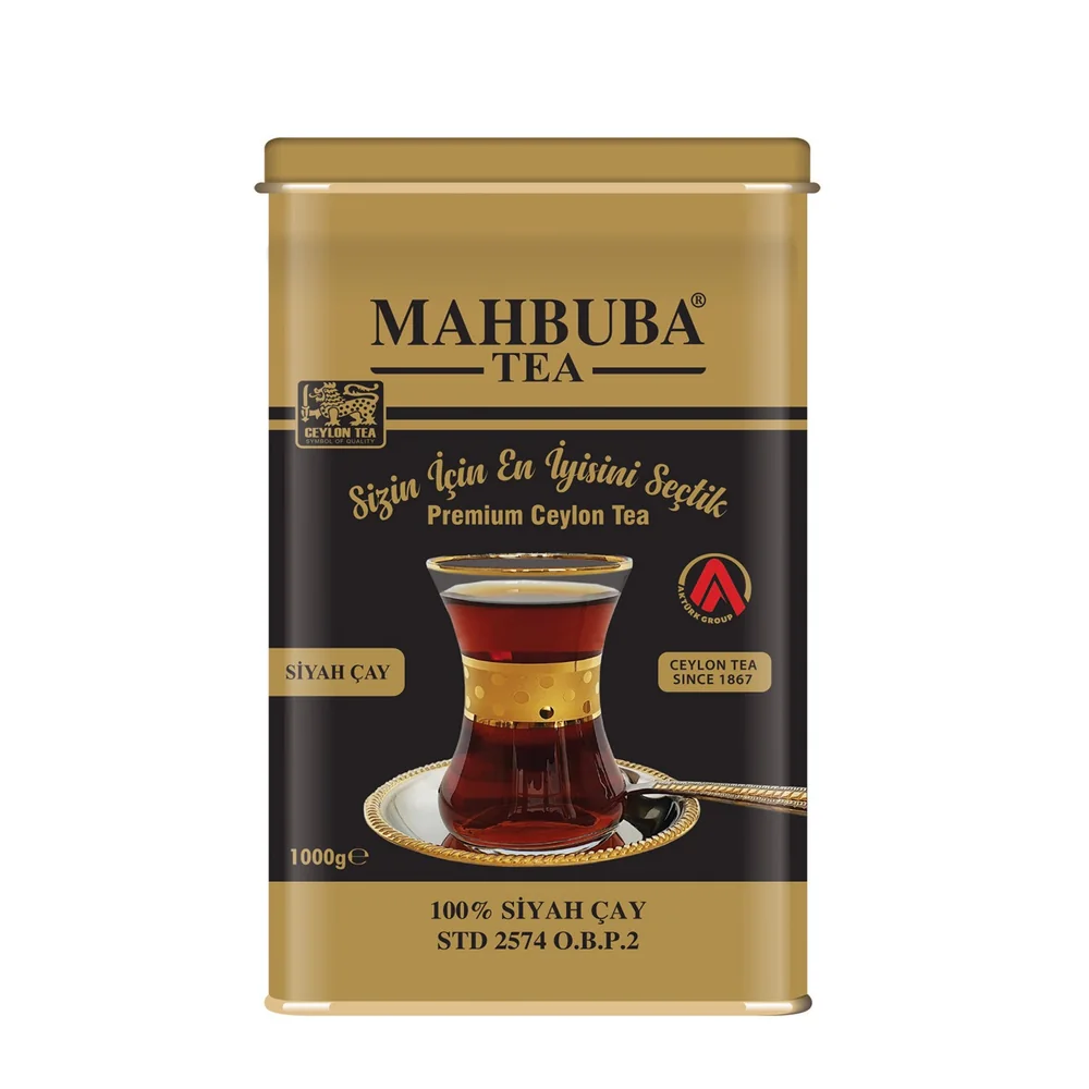Tea STD 2574 Premium İthal Seylan Sri Lanka Ceylon Siyah Yaprak Çayı 1kg Teneke