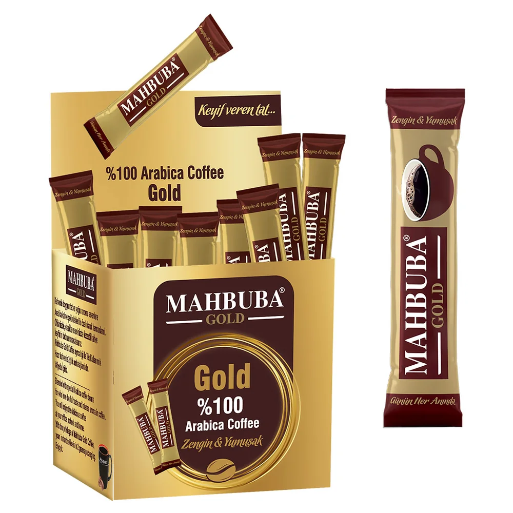 Coffee Çözünebilir %100 Arabica Hazır Gold Kahve Tam Kıvamında 48x2gr