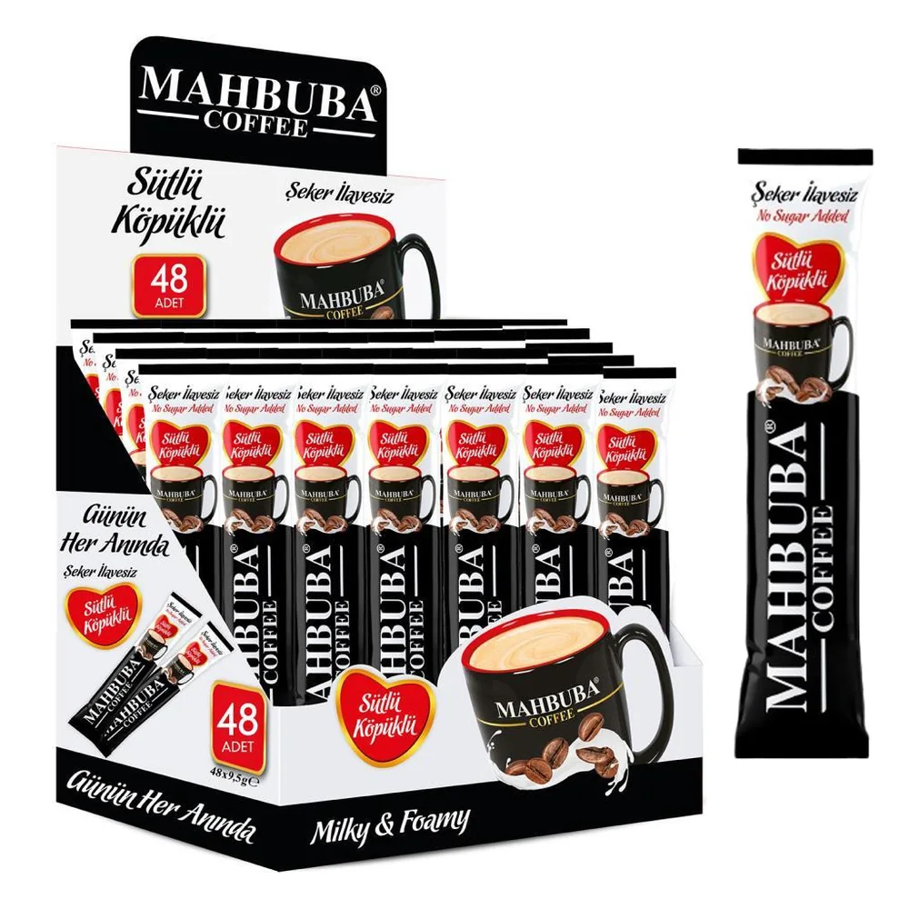 Coffee 2si1 Arada Şekersiz Sütlü Köpüklü Hazır Kahve 48x9,5gr