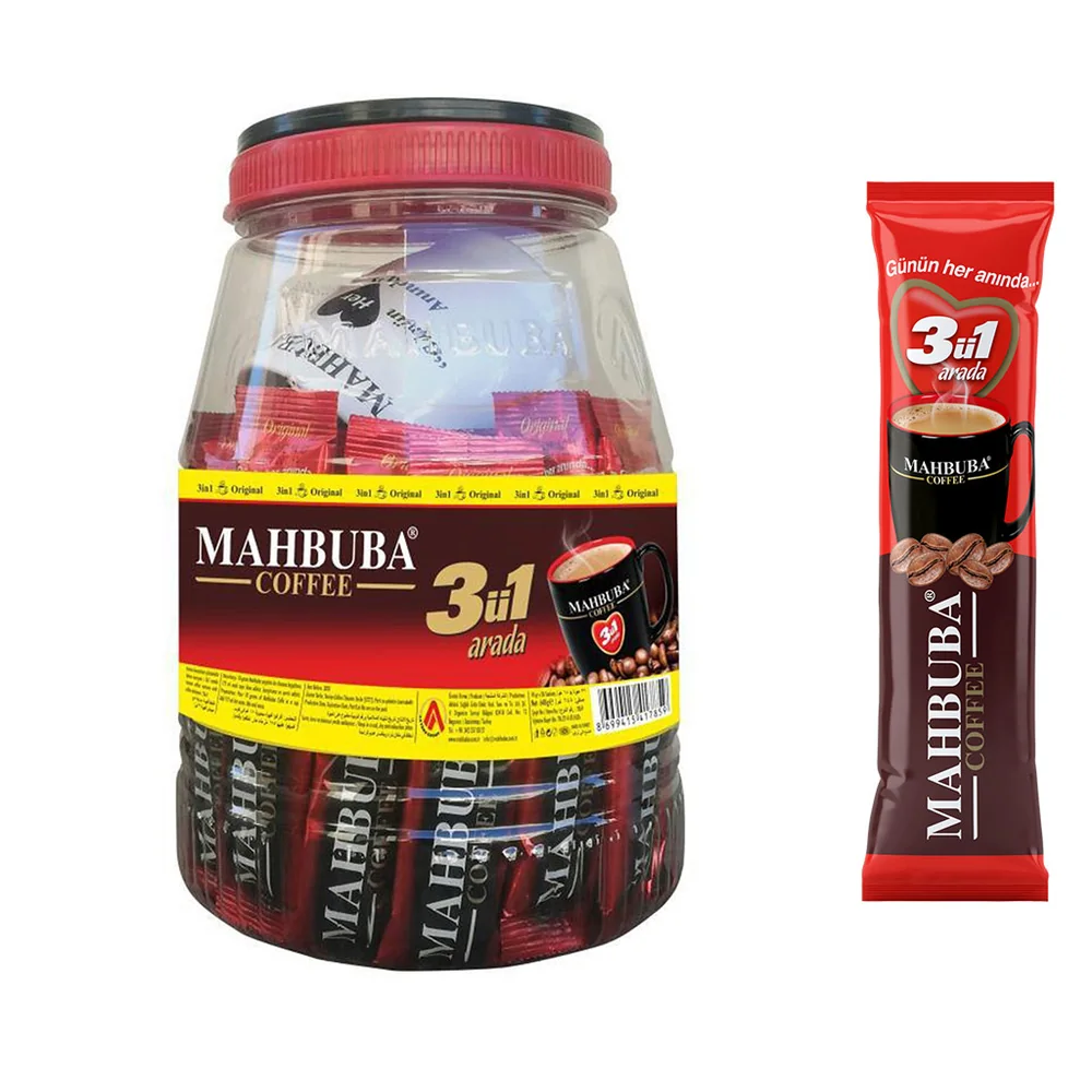 Coffee 3ü1 Arada Hazır Kahve Kavanoz 36x18gr +Renkli Kupa Hediyeli