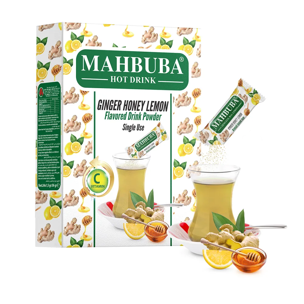 Mahbuba Tek İçimlik Zencefil Bal Limon Aromalı Oralet Çayı 24x1,5gr