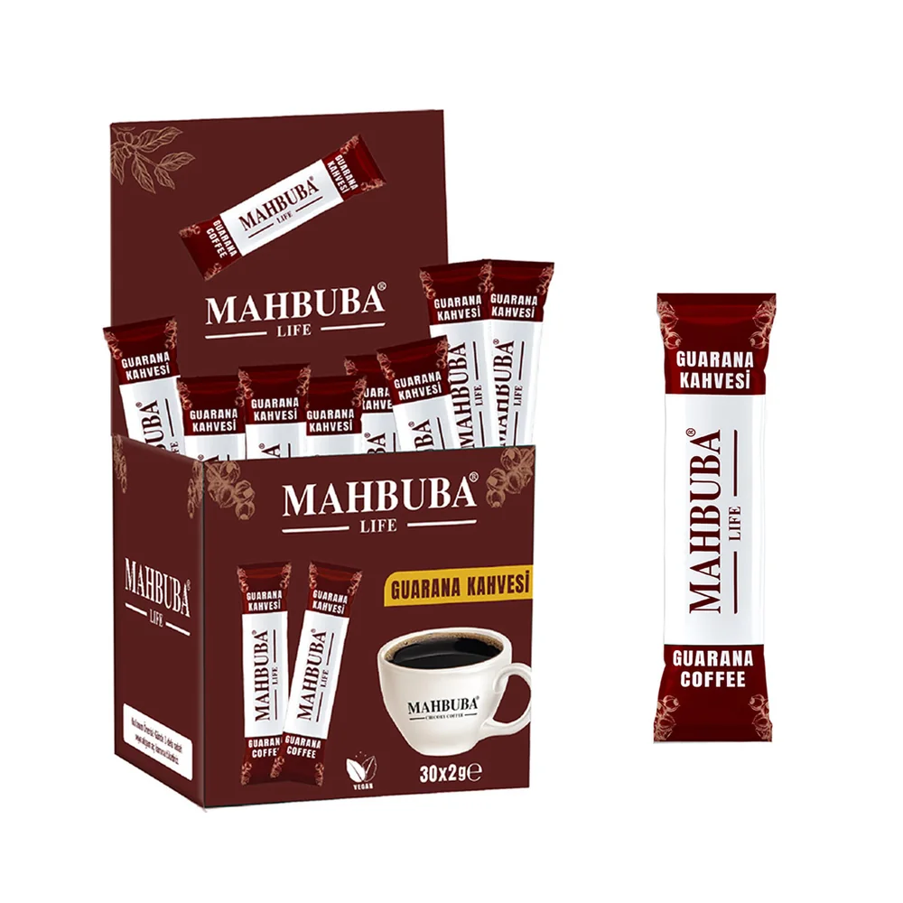 Guarana Özlü Premium Kahve Gün Boyu Enerji 1 Aylık ( 30 Kullanım ) Net 60gr