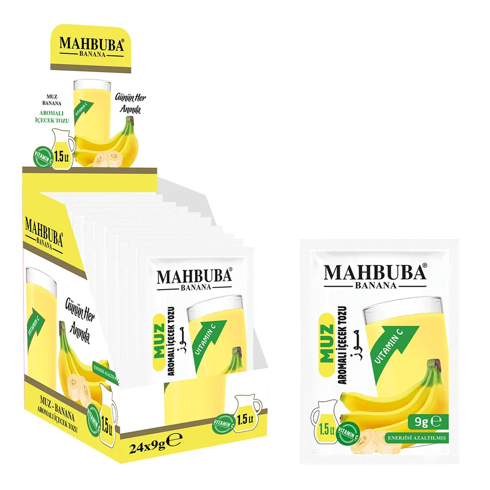 Muz Aromalı Soğuk Toz İçecek 24x9gr